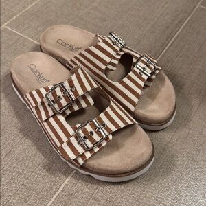 Corkys Dash Striped Sandals